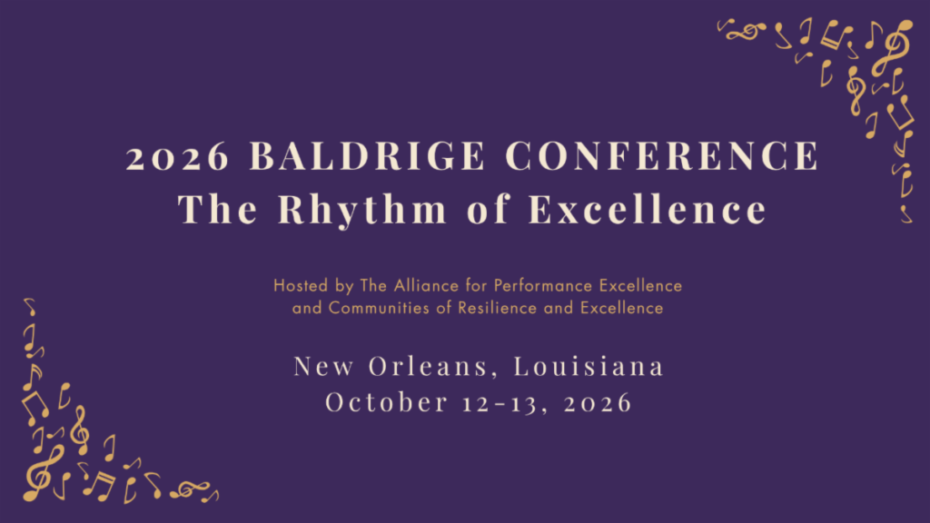 2026 Baldrige Conference, The Rhythm of Excellence