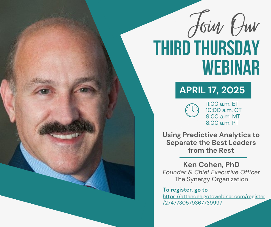 Third Thursday Webinar - Using Predictive Analytics to Help Separate the Best Leaders from the Rest